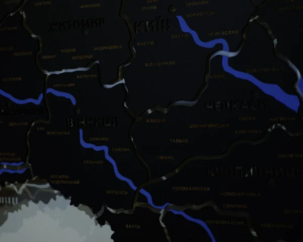 bagatosharova-karta-svitu-bez-pidsvitky-black-12.webp Карта України із дерева на стіну з підсвіткою між областями та річками колір Black