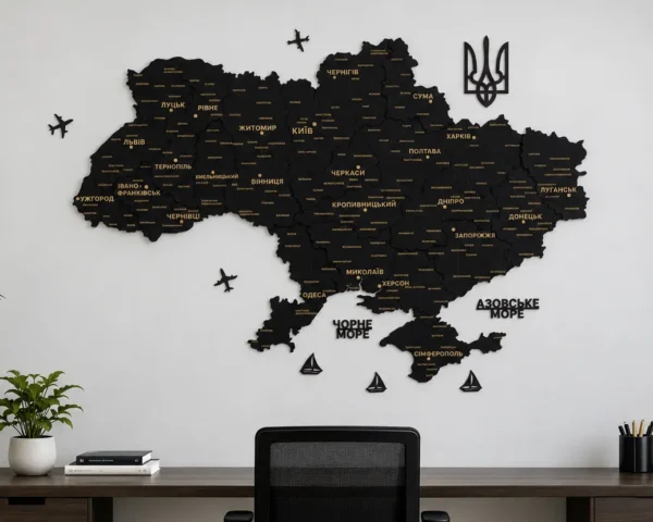 bagatosharova-karta-ukrainy-bez-pidsvitky-black-01.webp Багатошарова карта України на стіну без підсвітки колір Black