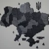 Настінна багатошарова карта України без підсвітки колір Grey