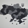 Настінна багатошарова карта України без підсвітки колір Grey