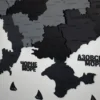 Настінна багатошарова карта України без підсвітки колір Grey