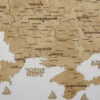 Настінна 3D карта України  без підсвітки колір Oak