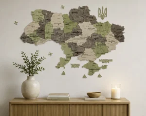 bagatosharova-karta-ukrainy-bez-pidsvitky-olive-01.webp Карта України на стіну з 3D ефектом без підсвітки колір Olive