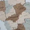 Карта України із дерева з 3D ефектом без підсвітки колір Soft
