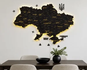 bagatosharova-karta-ukrainy-z-pidsvitkoiu-black-01.webp Карта України з деревини та LED-підсвіткою по контуру колір Black