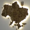 bagatosharova-karta-ukrainy-z-pidsvitkoiu-wood-10.webp Карта України із дерева 3D з підсвіткою по контуру колір Wood