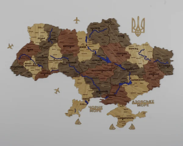 bagatosharova-karta-ukrainy-z-richkamy-bez-pidsvitky-amber-03.webp Багатошарова карта України на стіну з мальованими річками без підсвітки колір Amber