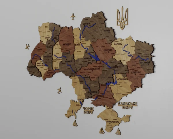 bagatosharova-karta-ukrainy-z-richkamy-bez-pidsvitky-amber-11.webp Багатошарова карта України на стіну з мальованими річками без підсвітки колір Amber
