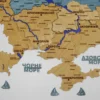 Настінна карта України з підсвіткою по контуру колір Flag