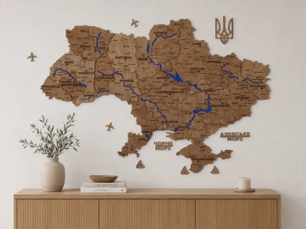 bagatosharova-karta-ukrainy-z-richkamy-bez-pidsvitky-wood-01.webp Деревʼяна карта України на стіну з мальованими річками без підсвітки колір Wood