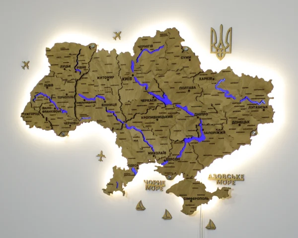 karta-ukrainy-z-pidsvitkoiu-richok-ta-konturiv-oak-11.webp Карта України 3D з підсвіткою річок колір Oak