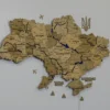 Карта України з підсвіткою річок колір Sand