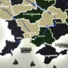 Деревʼяна карта України на акрилі з річками та LED-підсвіткою колір Apline