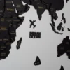 Карта світу із дерева без підсвітки колір Black