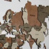 Багатошарова карта світу без підсвітки колір Maple