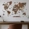Багатошарова карта світу без підсвітки колір Maple