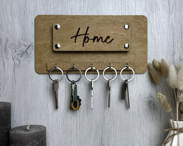 dereviana-kliuchnytsia-home-colir101 Ключниця "Home - 1"