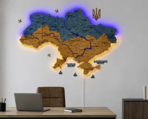 karta-ukrainy-z-pidsvitkoiu-richok-ta-konturiv-flag-01.webp Карта України 3D на стіну з підсвіткою контурів та річок колір Flag
