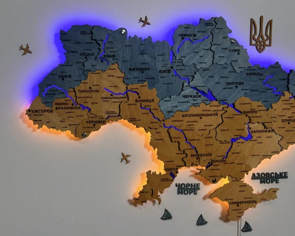 karta-ukrainy-z-pidsvitkoiu-richok-ta-konturiv-flag-03.webp Карта України 3D на стіну з підсвіткою контурів та річок колір Flag