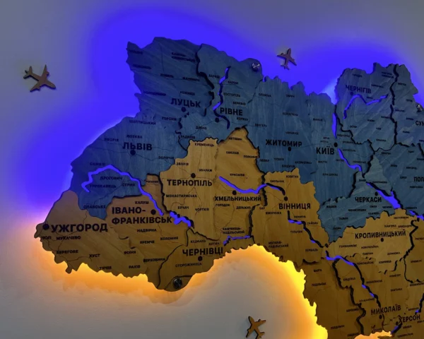 karta-ukrainy-z-pidsvitkoiu-richok-ta-konturiv-flag-07.webp Карта України 3D на стіну з підсвіткою контурів та річок колір Flag